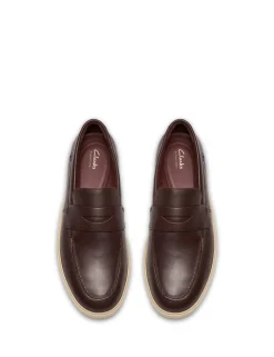 Wide Fit Leather Slip On Loafers