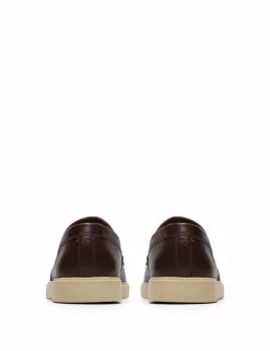 Wide Fit Leather Slip On Loafers