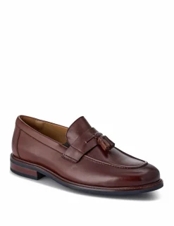 Wide Fit Leather Slip-On Loafers