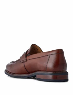 Wide Fit Leather Slip-On Loafers