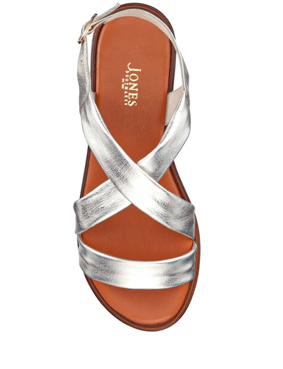 Wide Fit Leather Strappy Flat Sandals