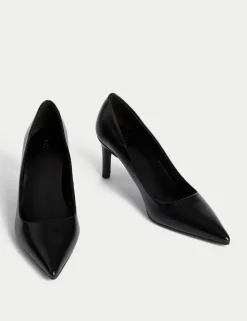 Wide Fit Stiletto Heel Pointed Court Shoes