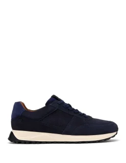 Wide Fit Suede Lace Up Trainers
