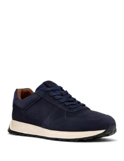 Wide Fit Suede Lace Up Trainers