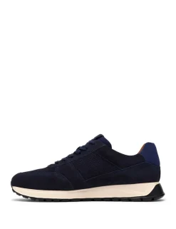 Wide Fit Suede Lace Up Trainers