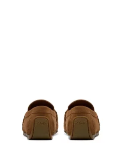 Wide Fit Suede Slip On Loafers