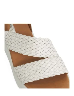 Wide Fit Woven Strappy Buckle Sandals