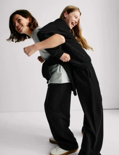 Wide Leg Cotton Rich Joggers (2-16 Yrs)