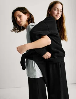 Wide Leg Cotton Rich Joggers (2-16 Yrs)