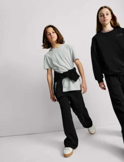 Wide Leg Cotton Rich Joggers (2-16 Yrs)