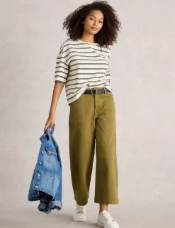Wide Leg Cropped Jeans