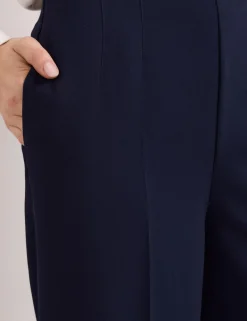 Wide Leg Elasticated Waist Trousers