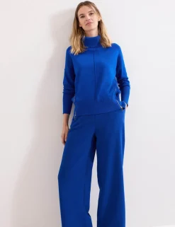 Wide Leg Elasticated Waist Trousers