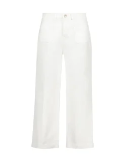 Wide Leg High Waisted Cropped Jeans