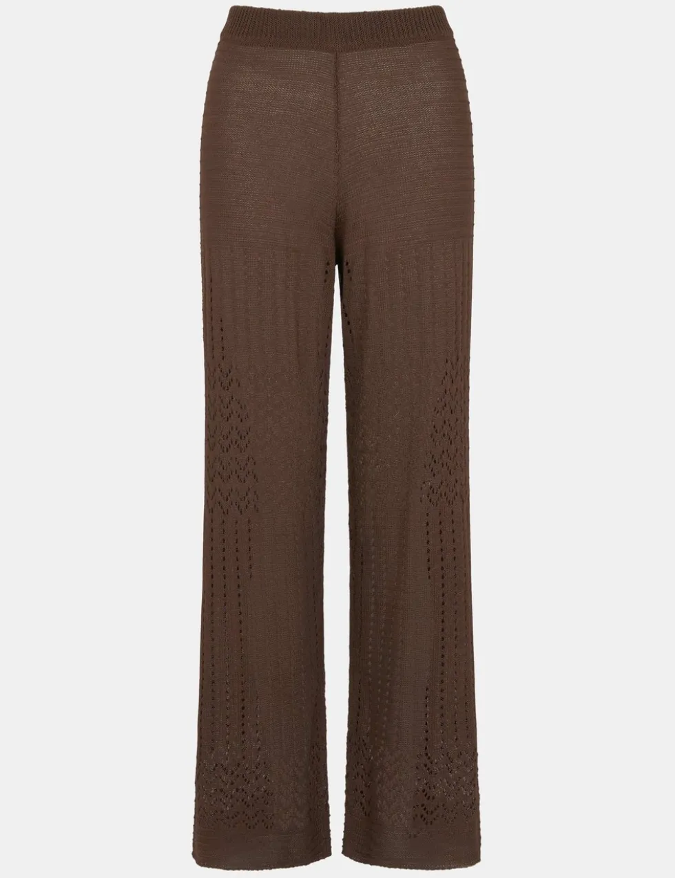Wide Leg Knitted Trousers
