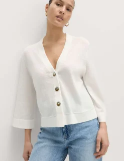 Wide Sleeve Short Length Cardigan