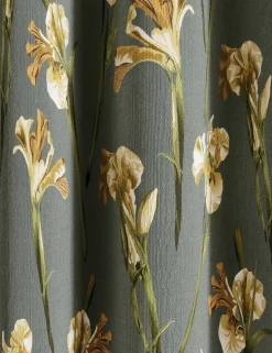 Wild Iris Lined Eyelet Curtains