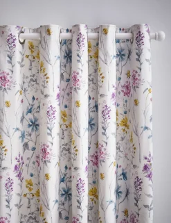 Wild Meadow Pure Cotton Eyelet Blackout Curtains