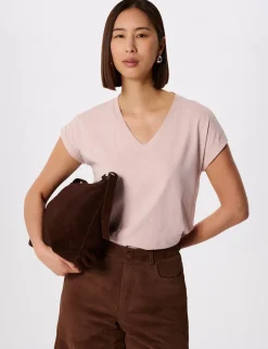 Willa Pure Cotton V-Neck T-Shirt