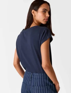 Willa Pure Cotton V-Neck T-Shirt