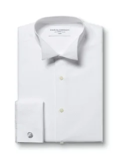 Wing Collar Marcella Bib Evening Shirt