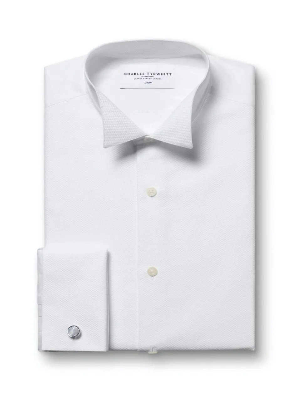Wing Collar Marcella Bib Evening Shirt