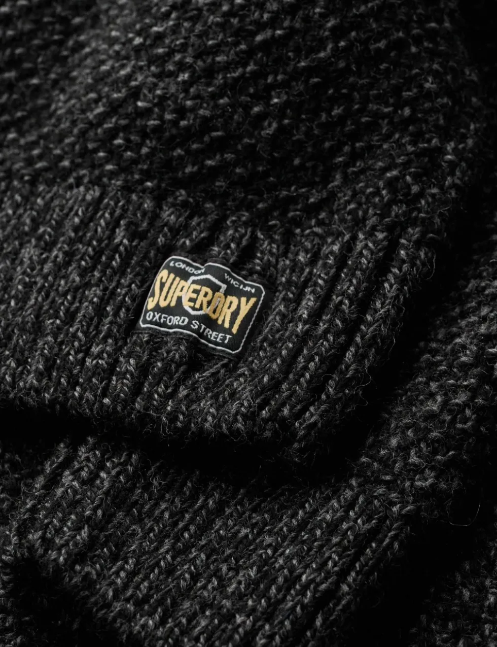 Wool Blend Cable Crew Neck Jumper
