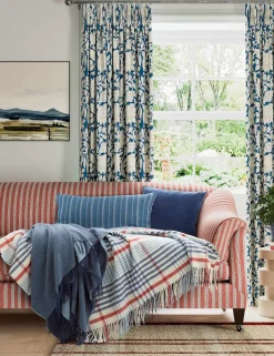 Wool Blend Checked Throw