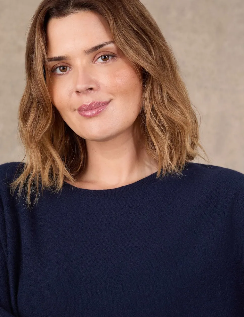 Wool Blend Crew Neck Jumper