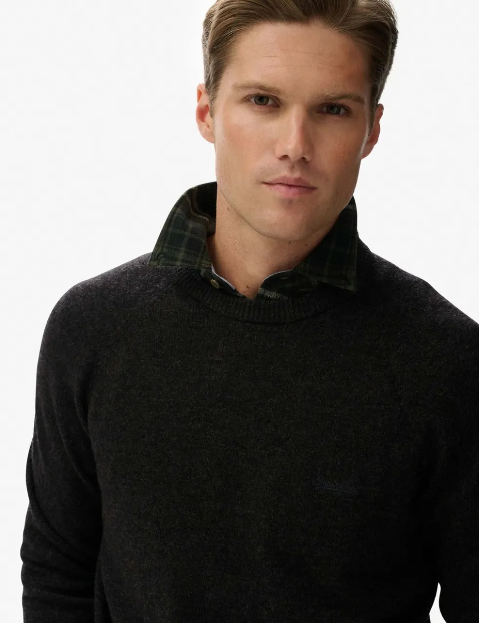 Wool Blend Crew Neck Jumper