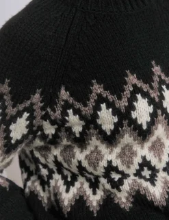Wool Blend Fair Isle Crew Neck Jumper