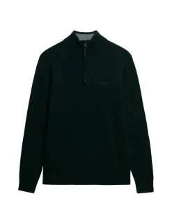Wool Blend Half Zip Jumper
