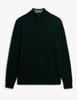 Wool Blend Half Zip Jumper