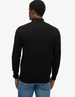 Wool Blend Half Zip Jumper