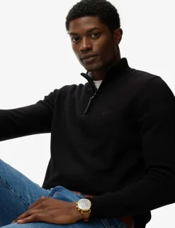 Wool Blend Half Zip Jumper