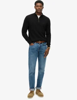 Wool Blend Half Zip Jumper
