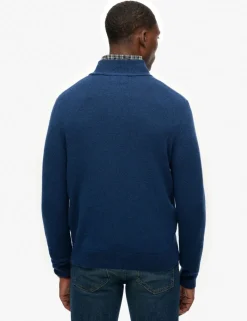 Wool Blend Half Zip Jumper