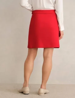 Wool Blend Mini A-Line Skirt
