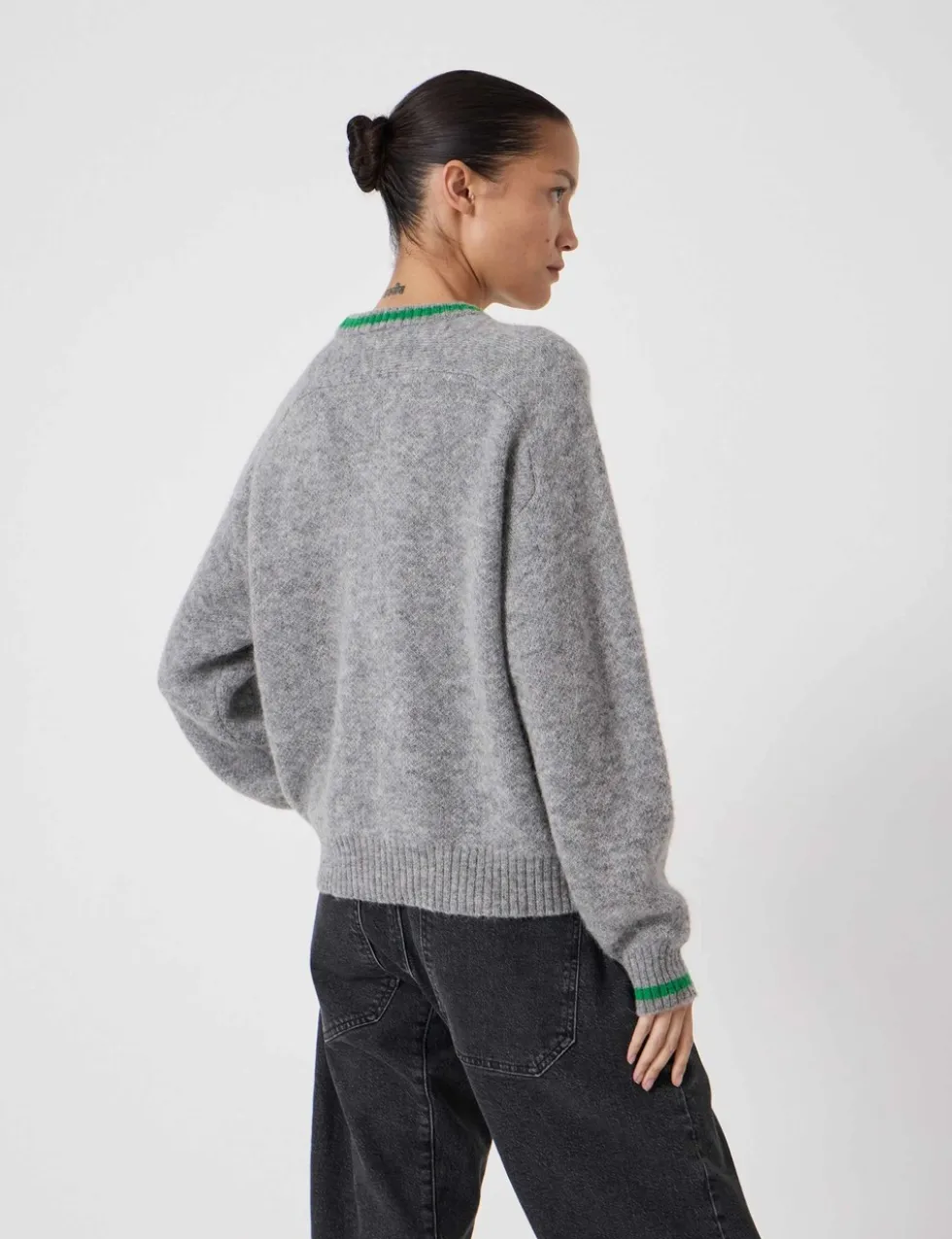Wool Blend Off Piste Slogan Jumper