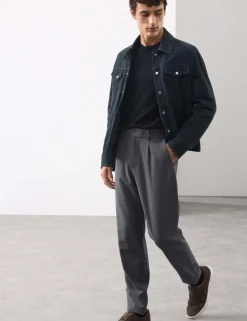 Wool Blend Performance Trousers