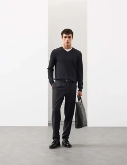 Wool Blend Performance Trousers