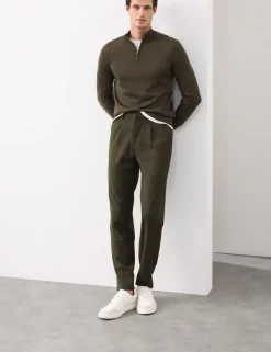 Wool Blend Performance Trousers