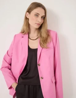 Wool Blend Relaxed Blazer