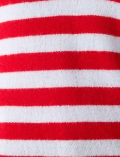 Wool Blend Striped Collared Jumper