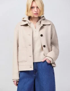 Wool Blend Utility Jacket