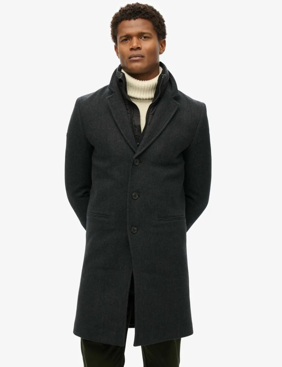 Wool Rich 2 in 1 Peacoat