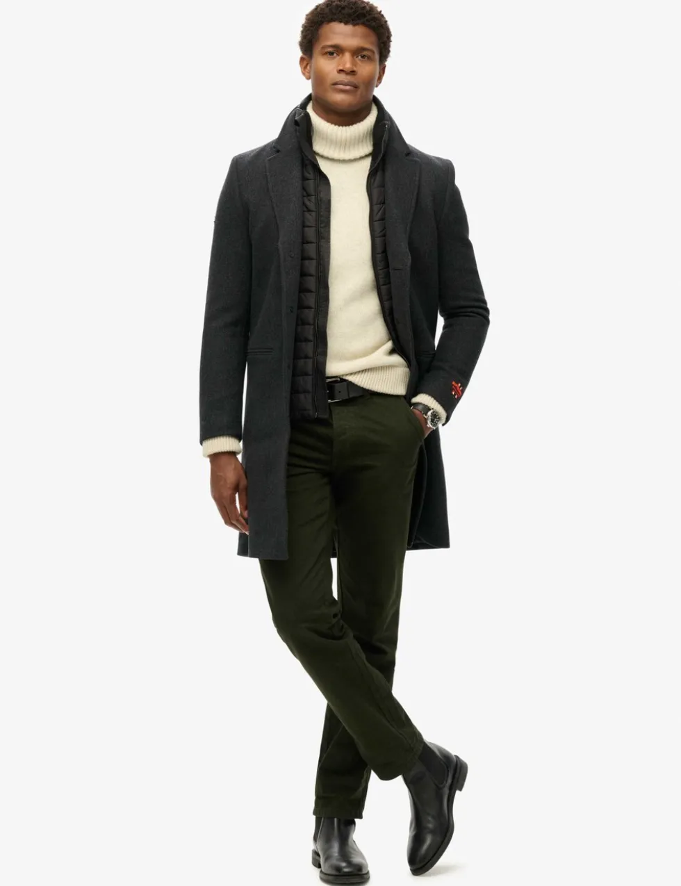Wool Rich 2 in 1 Peacoat
