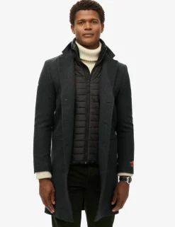 Wool Rich 2 in 1 Peacoat