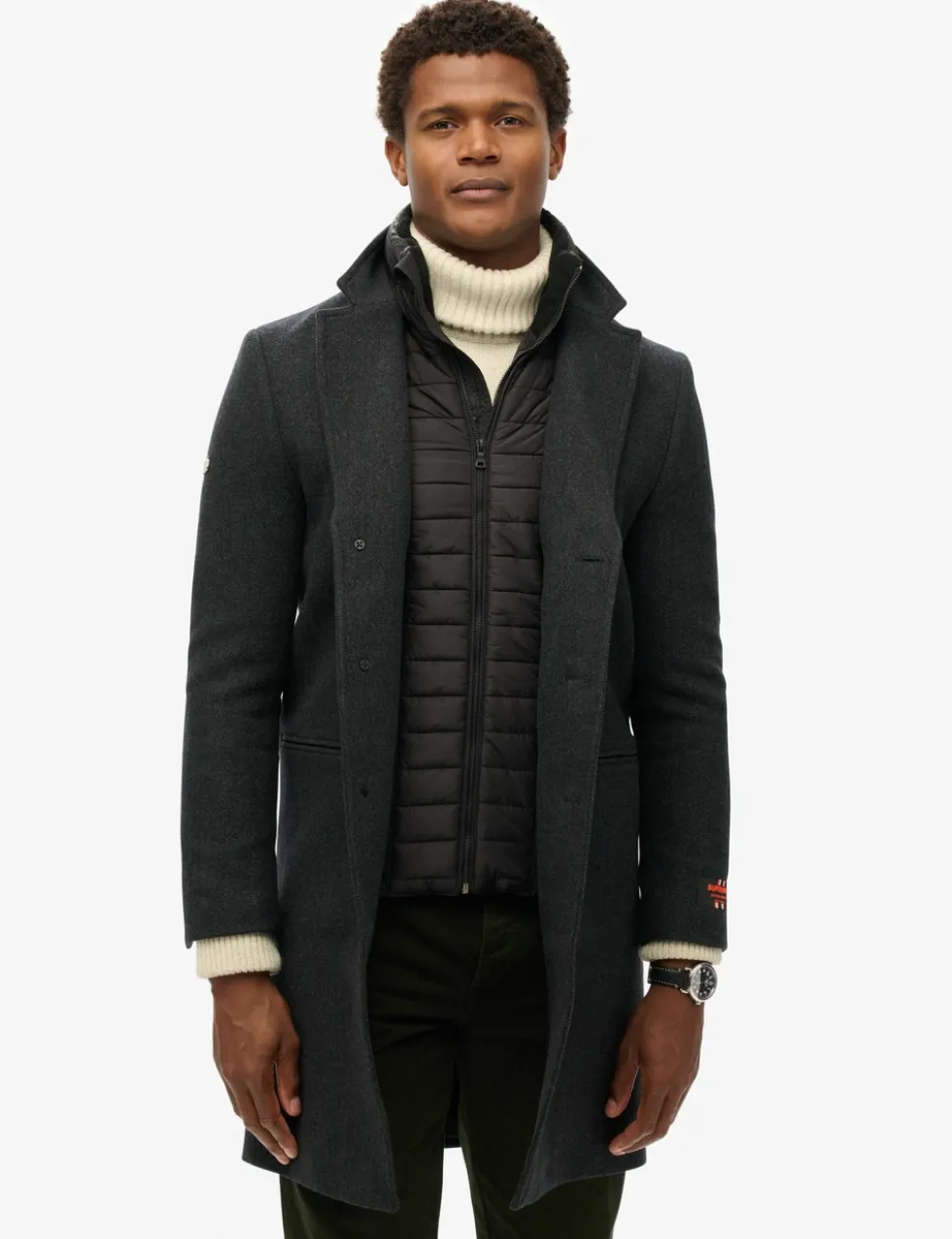 Wool Rich 2 in 1 Peacoat