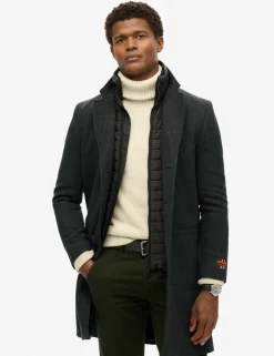Wool Rich 2 in 1 Peacoat